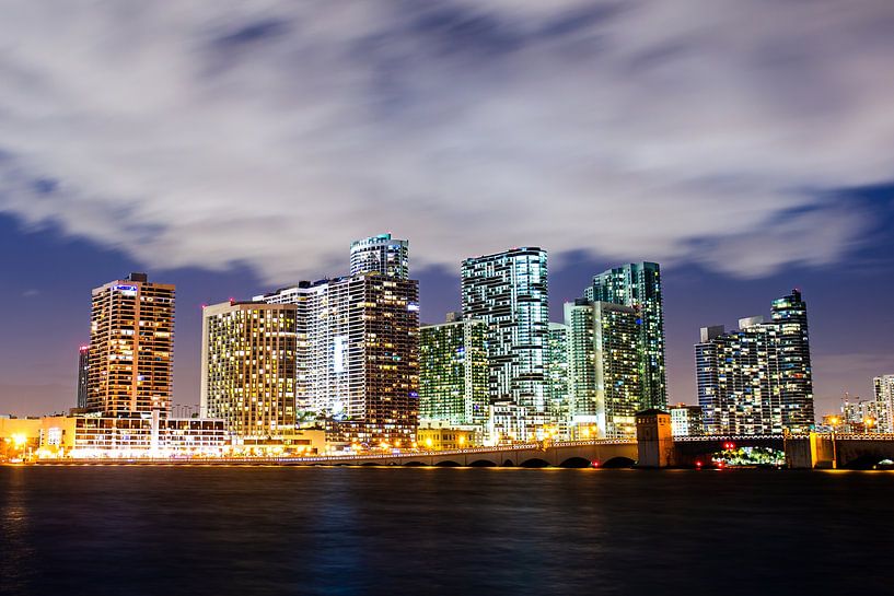 Miami city &#039;s evening - South Florida, America, United States - photo print- photography par LotsofLiekePrints