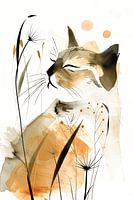 Filature de rêve parmi les fleurs