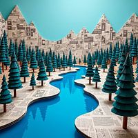 Mountains full of paper