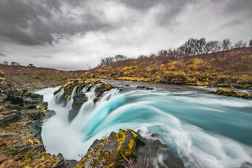 Hlauptungufoss the unknown brother of Bruarfoss by Gerry van Roosmalen
