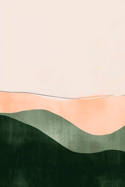 Des collines aux douces couleurs pastel par Poster Art Shop