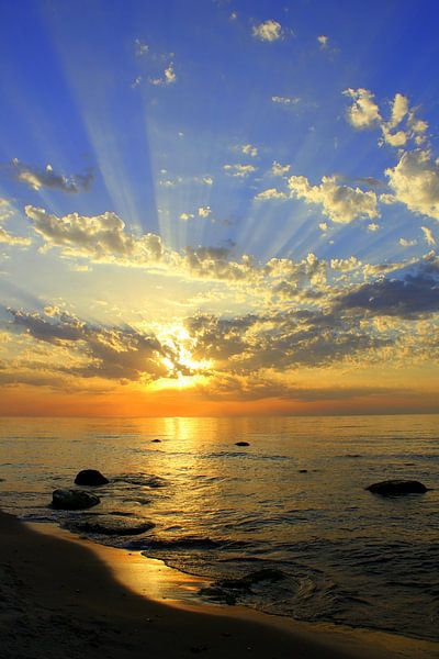 Sonnenstrahlen von Ostsee Bilder