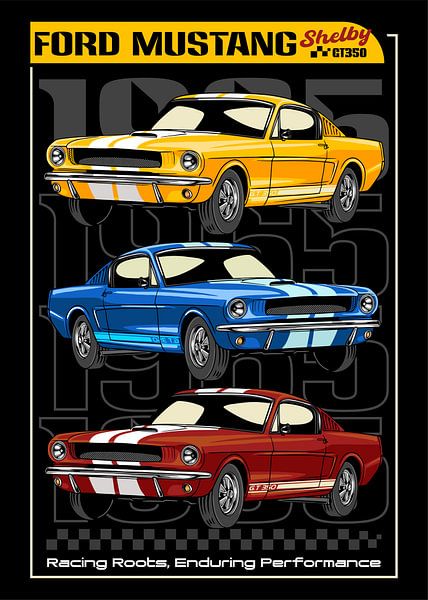 Ford Mustang Shelby GT350 Muscle Car von Adam Khabibi