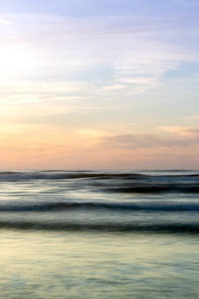 Abstrakter Sonnenuntergang am Meer von Karijn | Fine art Natuur en Reis Fotografie