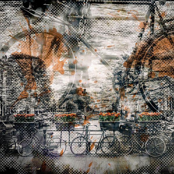 City Art AMSTERDAM Bicycles by Melanie Viola