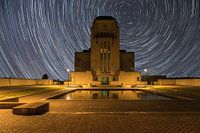 Sterren sporen of Star Trail bij Radio Kootwijk.