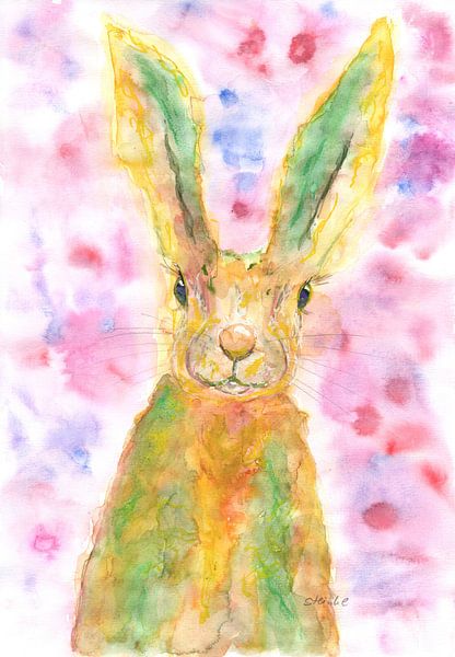 psychedelic bunny by Sandra Steinke