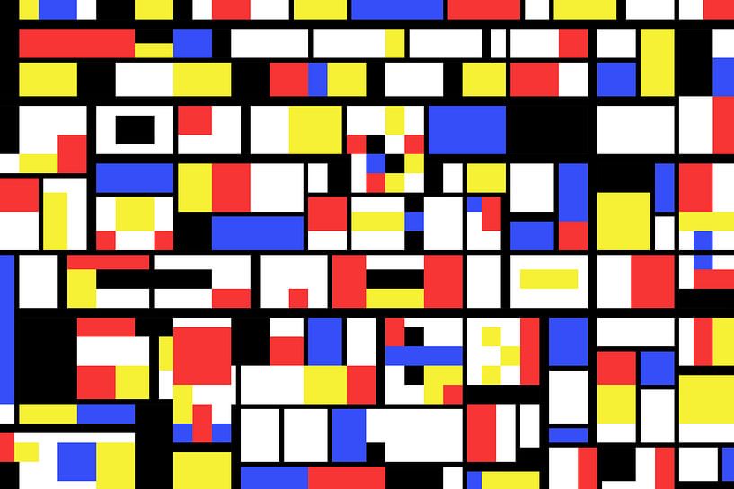 Piet Mondriaan stijl abstract en non-figuratief van Gert Hilbink