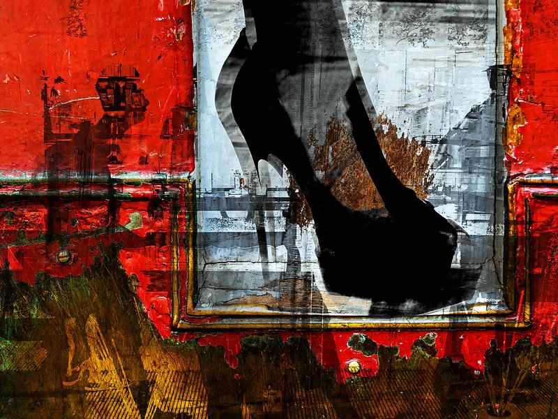 Les gens et la chaussure noire par Gabi Hampe