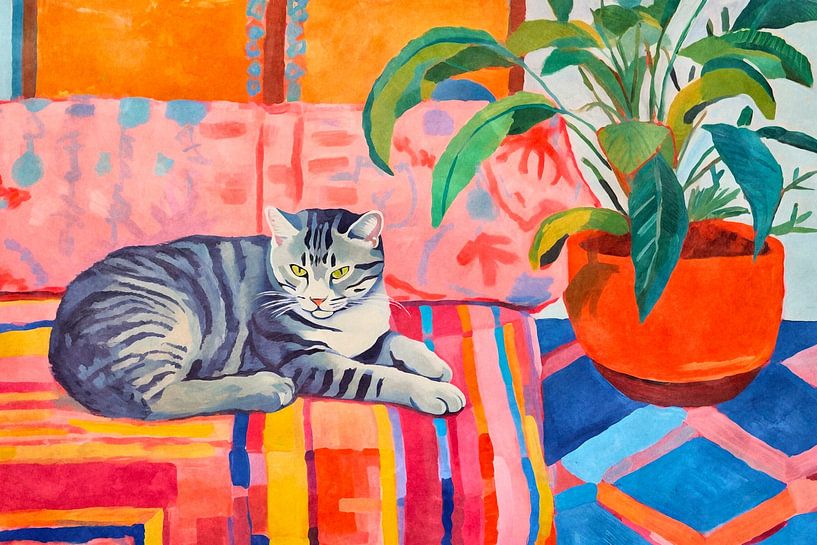 Gezellige kat van Andrea Haase