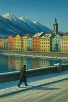 Wintersereniteit langs de Inn