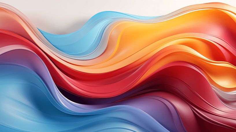 abstract colourful wave background art design by Animaflora PicsStock