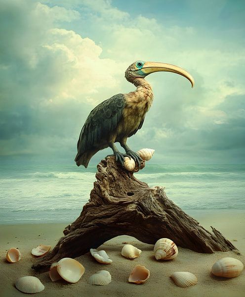 Vogelporträt am Strand von But First Framing