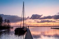 Morning glow at the Zuidlaardermeer