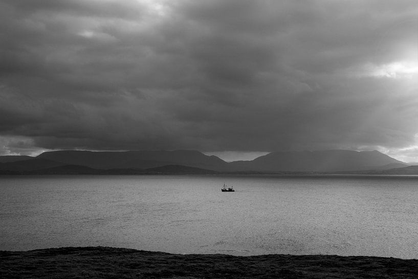 Fishing boat in Clew Bay by Bo Scheeringa Photography