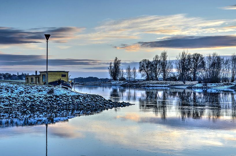 The IJssel River in Winter by Frans Blok - photos, art and other wall decoration