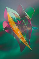 Abstracte collage in kleur