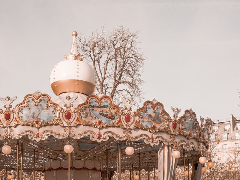 Carrousel d'automne à Paris par Grace Digital Art Co