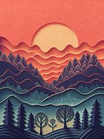 Gelassenheit bei Sonnenuntergang