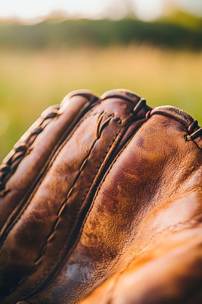 Baseball-Handschuh im Licht von Poster Art Shop