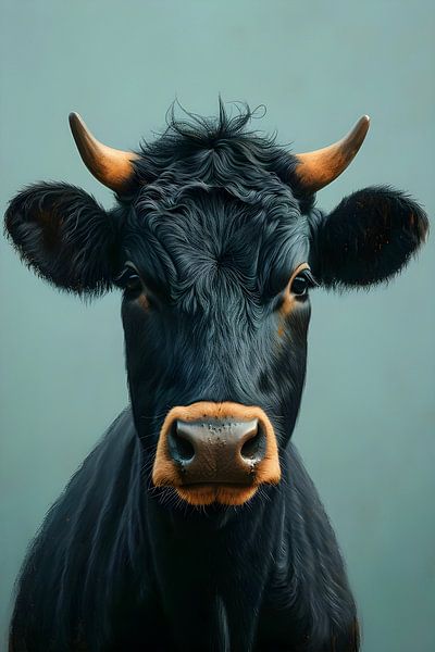 Schwarze Kuh von But First Framing