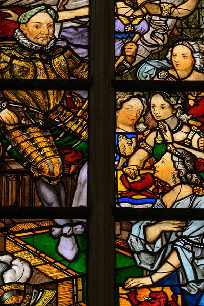 Stained-glass window New Church Amsterdam by Peter Bartelings