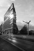 Driehoeken in de stad, Amsterdam zwart-wit