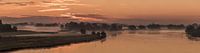 IJssel panorama at sunrise