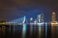 Skyline of Rotterdam by night