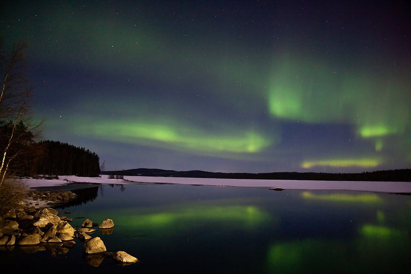 Northern Lights in Nain by Peter Rondaan