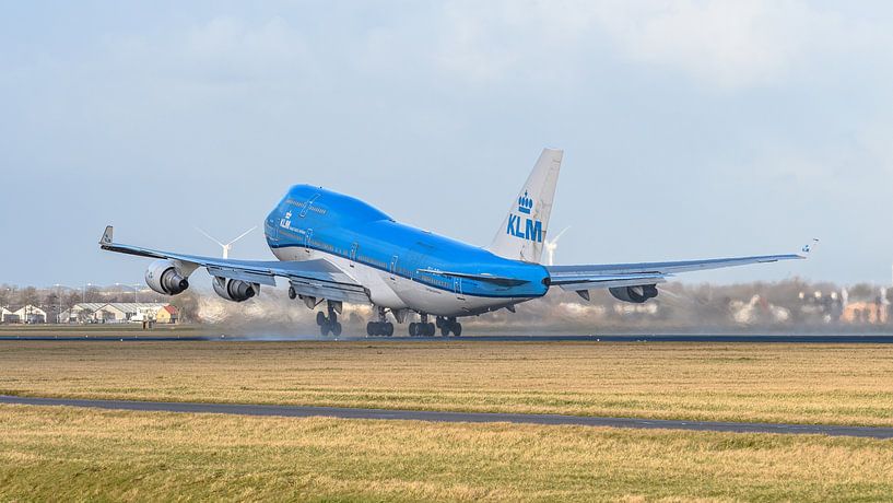 Décollage du Boeing 747-400 de KLM City of Vancouver. par Jaap van den Berg