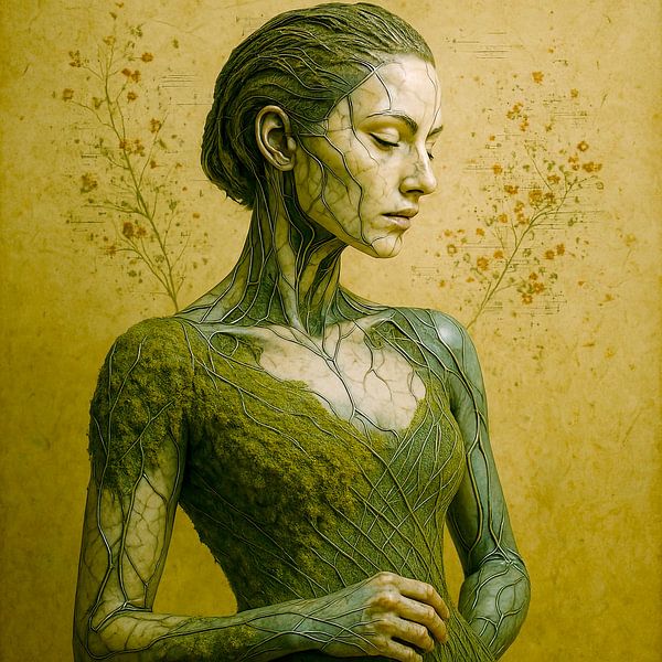 Wurzelherz von Klaus Tesching - Art-AI