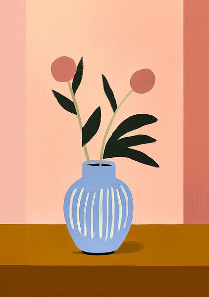 Vase Matisse inspired still life by Niklas Maximilian