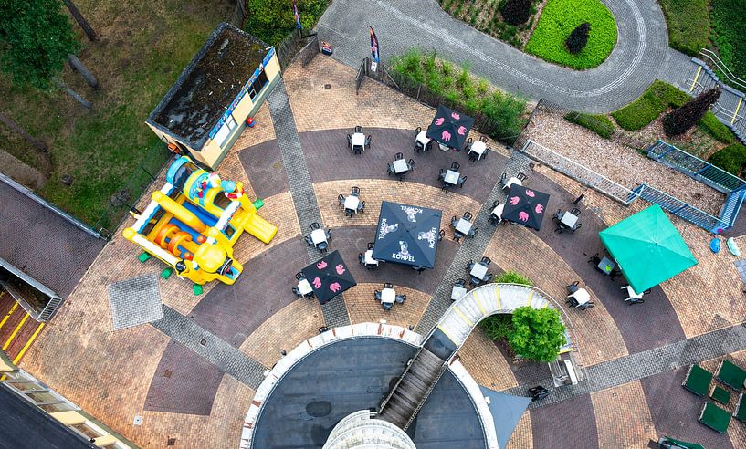 Beringen, Limbourg, Belgique - Vue de la tour sur le Koersel - Kapel par Werner Lerooy