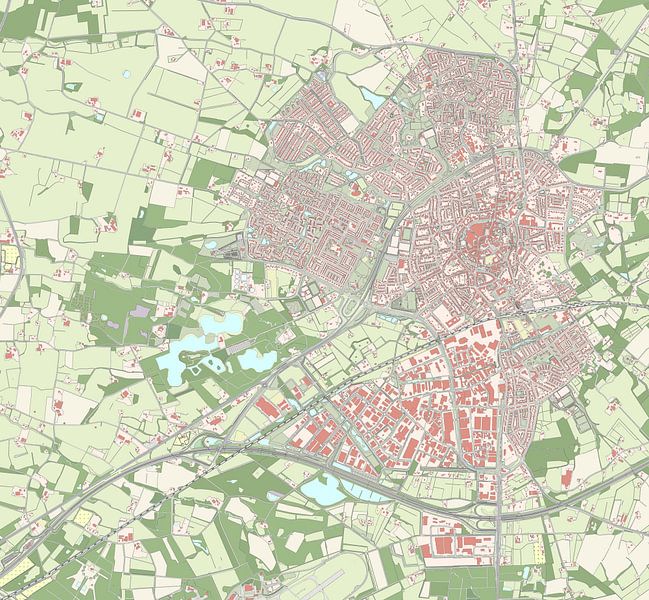 Carte de Oldenzaal par Rebel Ontwerp