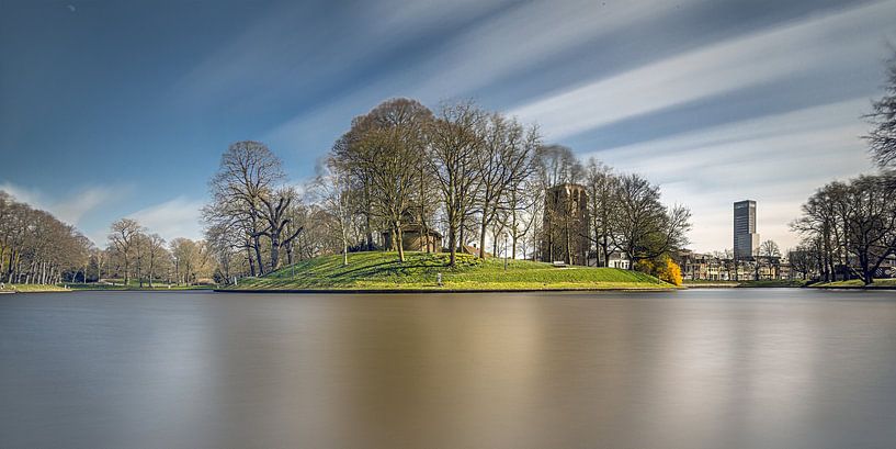 Canal de la ville et jardin du Prince dwinger de Leeuwarden par Harrie Muis