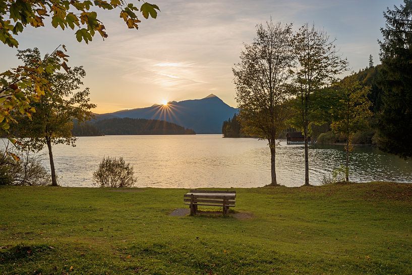 Sonnenuntergang am Walchensee Oberbayern von SusaZoom