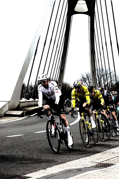Peloton auf der Brücke Wout van Aert von FreddyFinn