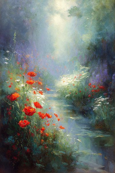 Riviertje in Ochtendnevel van Studio BB