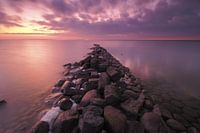 Sonnenuntergang auf dem IJsselmeer