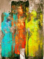 Three colorful women
