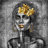 Faites-le en noir/blanc et or.