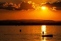 Abendrot am Bodensee