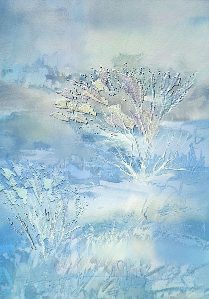 the morning approaches in medium blue by Claudia Gründler