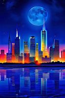 La ville magique la nuit&quot ;