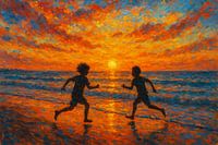 Golden Sunset at Kuta Beach