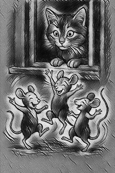 Lorsque le chat n'est pas à la maison . par Jose Lok