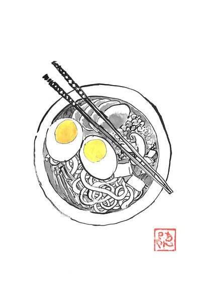 ramen soup by Péchane Sumie