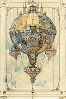 Drawing, Hot air balloon -6
