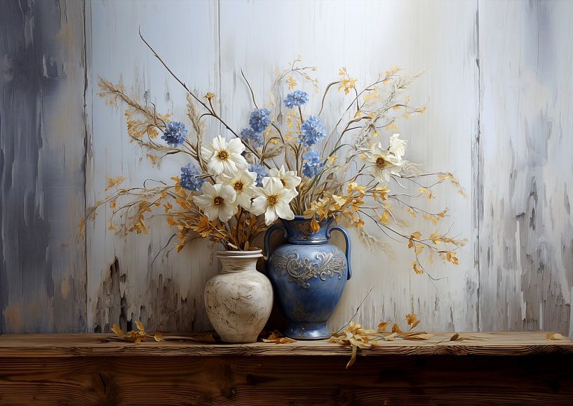 Romantic Floral Bouquet Painting by Dakota Wall Art